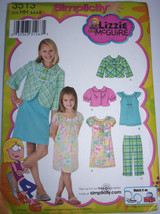 Simplicity Child&#39;s &amp; Girls Jacket Dress Top Capri Pants Size 3-6 #3513 Uncut  - £3.97 GBP