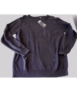 Men&#39;s Amplify Long Sleeve Sweater Solid Black Size XL NEW - $25.17 CAD