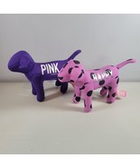 Victorias Secret Dog Plush Lot Pink Logo Polka Dot and Purple 1986 Dog - £10.58 GBP