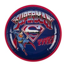 Superman Serving Tin Bowl By The Tin Box Company 10.25&quot; Plate - £10.17 GBP