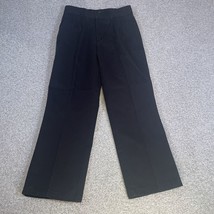 Dockers Boys Chino Pants Size 8 Regular Black Adjustable Waist 100% Cotton - $9.97