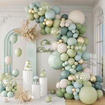 141PCS Sage Green Blue Balloon Arch Kit Boho Party Decor - $29.99