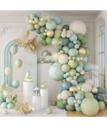 141PCS Sage Green Blue Balloon Arch Kit Boho Party Decor - $29.99