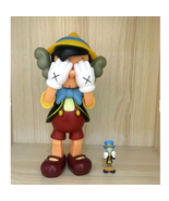 Pinocchio Jiminy Cricket Set Oversize Original Fake KAWS Standing Action Figure - £80.36 GBP