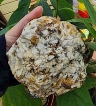 big white raw Quartz crystal Rock rough stone 3lbs 8 oz quartzite fish tank deco - £23.96 GBP