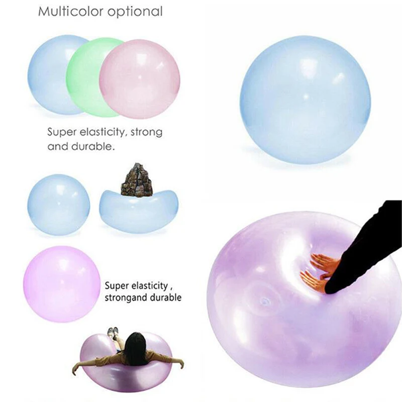 Play Play Outdoor Soft Air Water Filled Bubble Ball Blow Up Balloon Toy Fun Part - £23.09 GBP