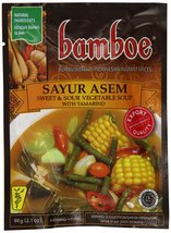 Bamboe Sayur Asem Vegetable Soup, Sour Tamarind, 2.1-Ounce (Pack of 12) - $78.90