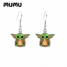 2020 New Love Yoda Dangle Earring Space Baby Acrylic Earrings Handmade Jewelry E - £6.88 GBP