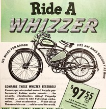 1947 Whizzer Motor Co Motorcycle Advertisement Vintage Transportation DWWW4 - $460.75 MXN