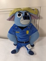Disney Zootopia Chief Bogo Plush Stuffed Animal blue Water Buffalo Polic... - $15.00