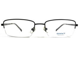 GANT G Thompson Blk Brille Rahmen Schwarz Rechteckig Halbe Felge 53-18-140 - £59.42 GBP