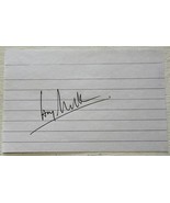 Larry Mullen Autographed Signed 3x5 Signature Page &quot;U2&quot; - $1,373.80 MXN