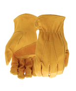 Boss B81001 Cowhide Leather Driver Work Gloves, Yellow, Small - $46.83 CAD