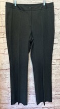 Talbots Pants Womens Size 16 Heritage Fit Career Gray NEW Stretch Straig... - $48.00