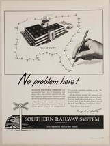 1955 Print Ad Southern Railway System Puzzling Industrial Problems Washington,DC - £12.85 GBP