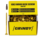 #10 X 3’’ Wood Screws, 200Pack I Rust Resistant I Quick Drive &amp; Fast Grip   - $32.08