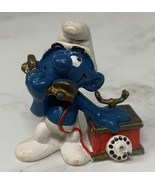 Vintage 1980 PEYO Telephone Smurf holding Phone Schleich Toy PVC Figurine - €5,07 EUR Vintage 1980 PEYO Telephone Smurf holding Phone Schleich Toy PVC Figurine - €5,07 EUR
