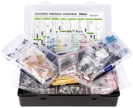 2200 Pc. Electronic Component Assortment Kit, Capacitors,, Led And Pc.. - $90.94