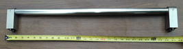 8UU46  STAINLESS STEEL HANDLE FROM BBQ W/ DIECAST ENDS: 25-1/2&quot; X 7/8&quot; M... - £10.91 GBP