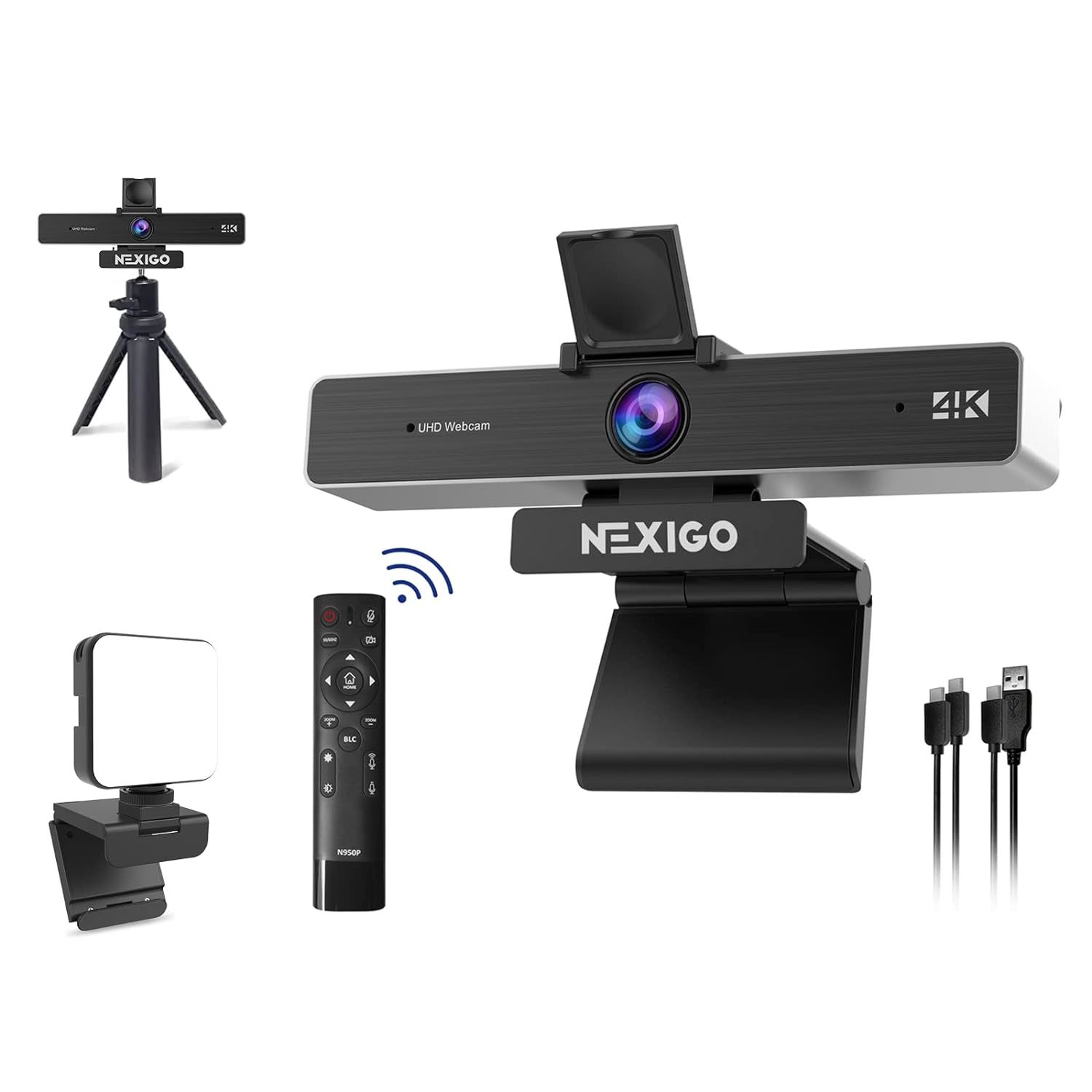 4K Zoomable Webcam Kits, N950P Uhd 2160P Webcam With Remote, Sony Starvis Sensor - $324.99