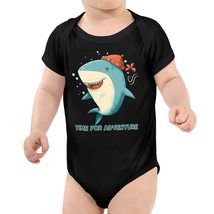 Shark Face Baby Jersey Onesie - Cartoon Baby Bodysuit - Art Baby One-Piece - Bla - £26.99 GBP