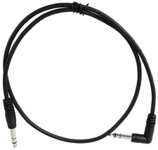 Rockville RNTR103R-B 3' 1/4" TRS Right Angle To 1/4" TRS Straight Cable - £15.72 GBP