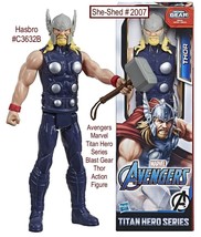 THOR Marvel Avengers Blast Gear C3632B Titan Hero Series Action Figure NIB - £8.75 GBP