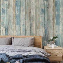 Self-Adhesive Removable Wood Peel And Stick Decorative Wall, 17.71&quot; X 196&quot;. - $32.97