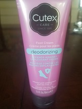 Cutex Care Foot Cream Deodorizing 3.5 FlOz  Peppermint Tea Tree Oil - £17.36 GBP