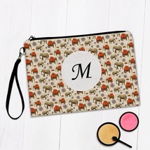 Elephants Mandalas : Gift Makeup Bag Floral Pattern Carrier Ornament Ind... - $11.99