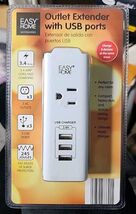 Easy Home Outlet Extender with USB Ports 3.4 Amp White - $15.30