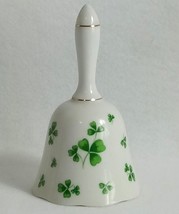 Lefton Hand Painted Irish Clover Shamrock Bell St. Patrick's Day Bell - $21.25
