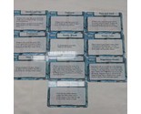 Lot Of (10) Mage Knight 2.0 Unpunched Domain Cards D-001 - D-010 - $19.59