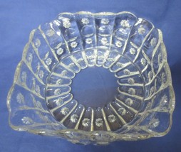 Dalzell Gilmore Leighton Glass c.1895 EAPG ALEXIS Priscella square bowl ... - $30.00