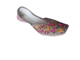Women Shoes Traditional Indian Punjabi Leather FlipFlops Jutties US 5.5-8.5 - £34.06 GBP