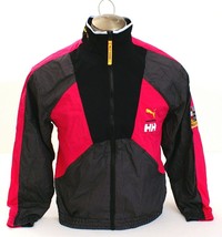 Puma x Helly Hansen Black &amp; Bright Rose Zip Front TFS Track Top Jacket Men&#39;s NWT - £95.89 GBP