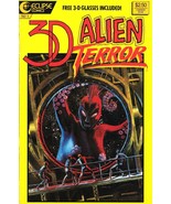 3D Alien Terror, Eclipse Comics, Vol 1, #1, June, 1986, Vintage, CBK-51 - $91.80 MXN