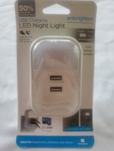 USB Night Light Jasco 49952 LED Night Light USB Charging Auto On/Off - £8.92 GBP