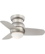 Minka-Aire F510L-Bs, Spacesaver 26&quot; Ceiling Fan, Brushed Steel Finish With - £249.07 GBP