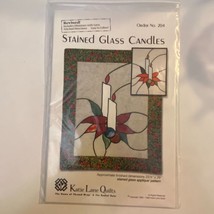 Katie Lane Quilts 204 Stained Glass Candles Stencil Pattern 1998 Morel Seroskie - £6.27 GBP