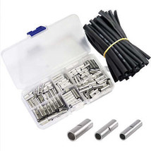 200 PCS Non-Insulated Butt Connector Kit with 45 Heat Shrink Tubing – 22... - $708.13 MXN