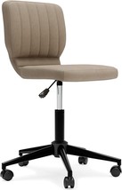 Beauenali Home Office Upholstered Swivel Desk Chair, Taupe, By Ashley Si... - $142.93