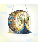 5D Hanging Half Moon and Fairy Jewel Art Home &amp; Bedroom Decor COMPLETED - $37.89 CAD