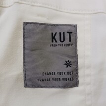 Kut from the Kloth KK24701 Women's White Button Up Casua Denim Skirt Waist 27" image 6