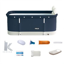 Insuwun Portable Bathtub Kit, Foldable Soaking Bathing Tub For Adults, S... - £80.89 GBP