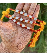 925 SILVER MAULI KALAWA RAKHI BRACELET 1Pc Kalaya Hindu Charms- Pooja We... - $35.01 CAD