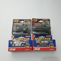Lot of 4 Realtoy 38902 Action City Car Maisto World Car Tank and Jeep Diecast  - £27.54 GBP