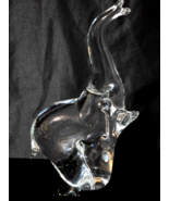 Vintage ENERYDA Swedish Art Glass 8&quot; Elephant Desk Paperweight Lead Crystal - €25,71 EUR
