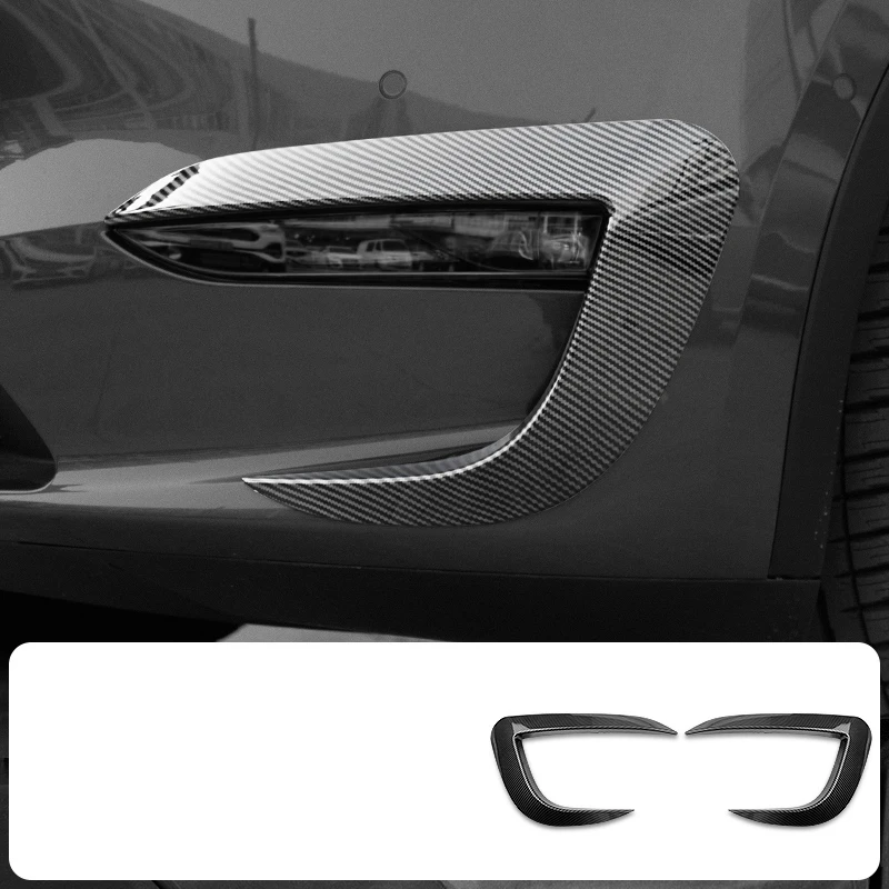  model 3 Y front fog lamp disturbing air  lamp eyebrow decoration   text... - $2,029.42 MXN