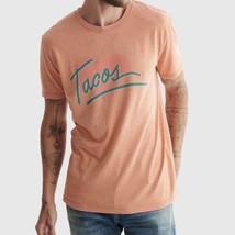 Lucky Brand Venice Burnout Apricot Buff Taco Love Tee Size Medium T-Shirt - £14.08 GBP